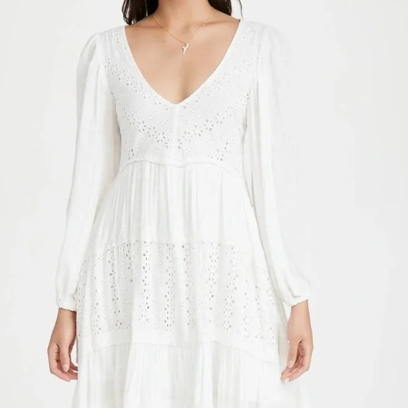 chinese dress ladies Women's Free People Morning Meadows Maxi Dress Large Pastel Blue Combo